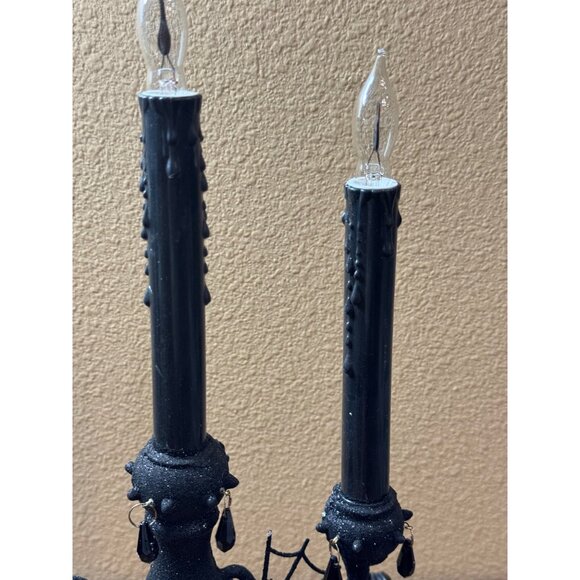 Halloween Celebrate It Candelabra Lamp With LED Flickering Candle - Picture 2 of 14